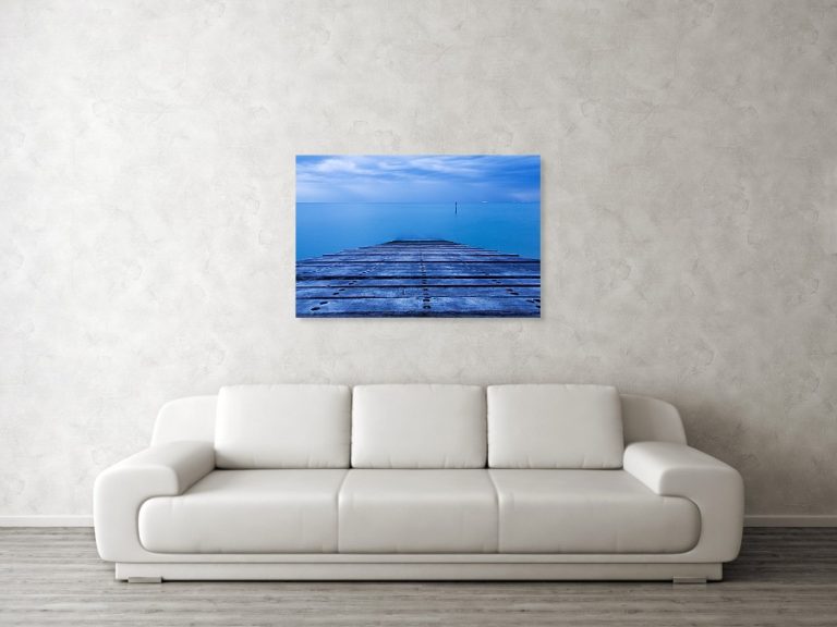 Kingsdown at dawn, fine art photography print example hanging on wall