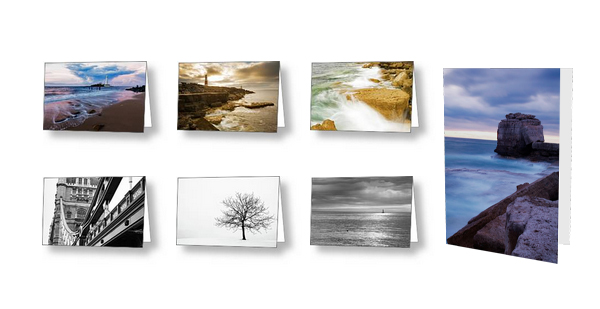 Photos printed on greeting cards