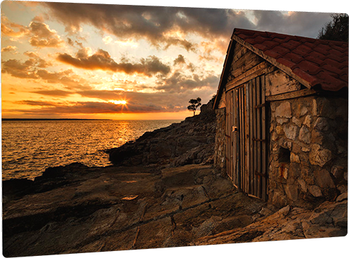 Sunrise at Losinj Island Metal print example