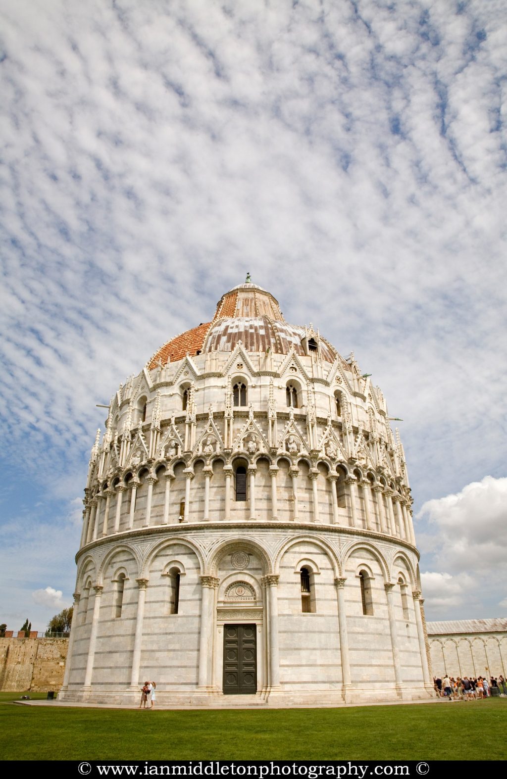 Baptistry in Campo di Miracoli (field of Miracles), Pisa, Tuscany, Italy