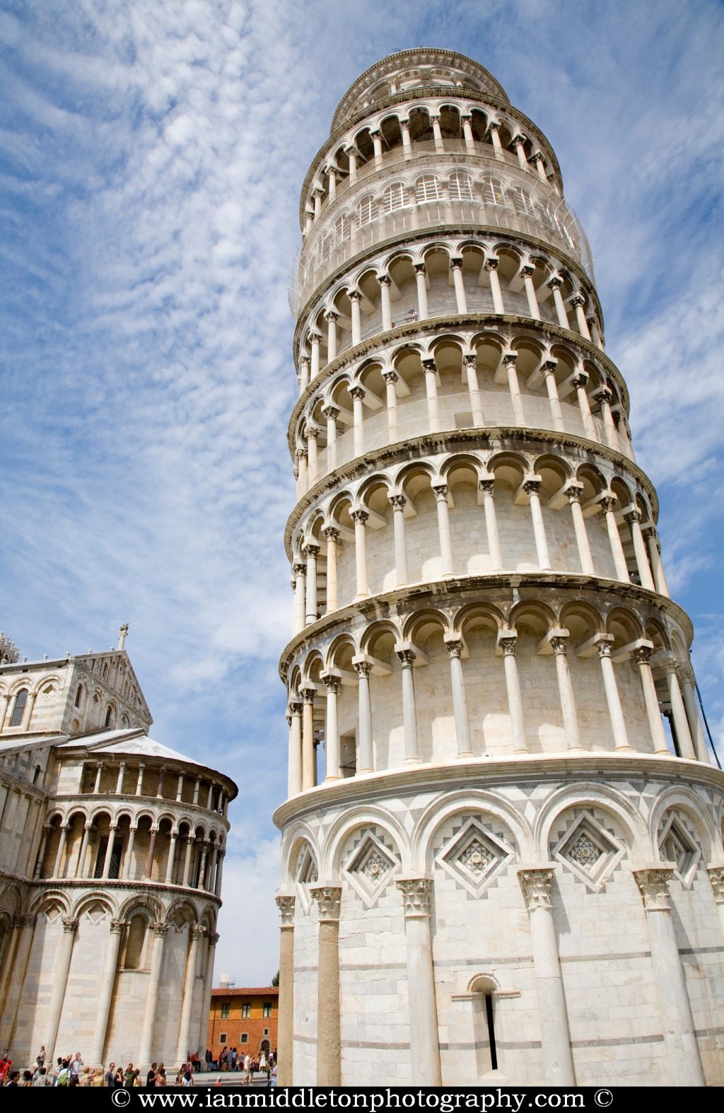 Leaning tower and Duomo in Campo di Miracoli (field of Miracles), Pisa, Tuscany, Italy