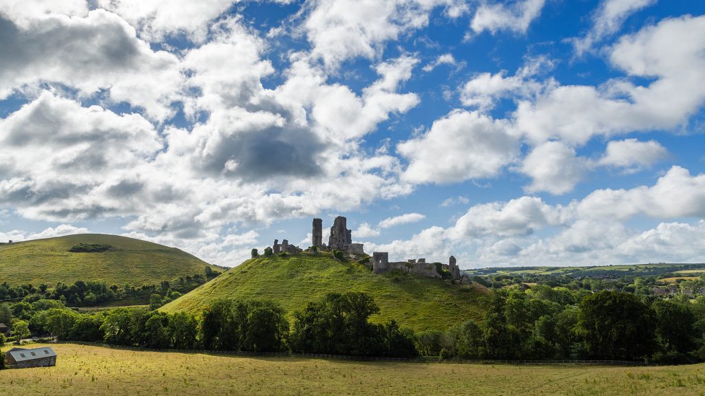 Corfe Castle, Dorset, England