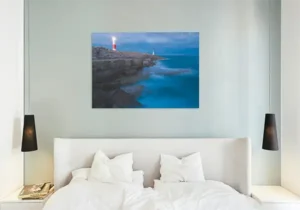 Canvas print example of Portland Bill lighthouse at dusk.