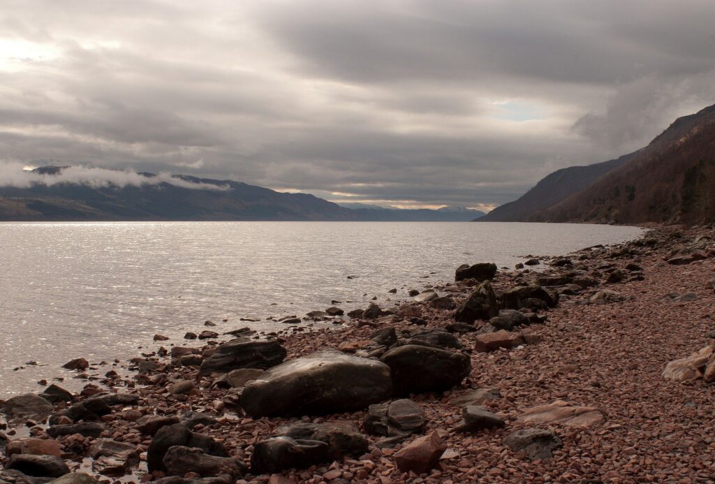 Morning over Loch Ness in Scotland.