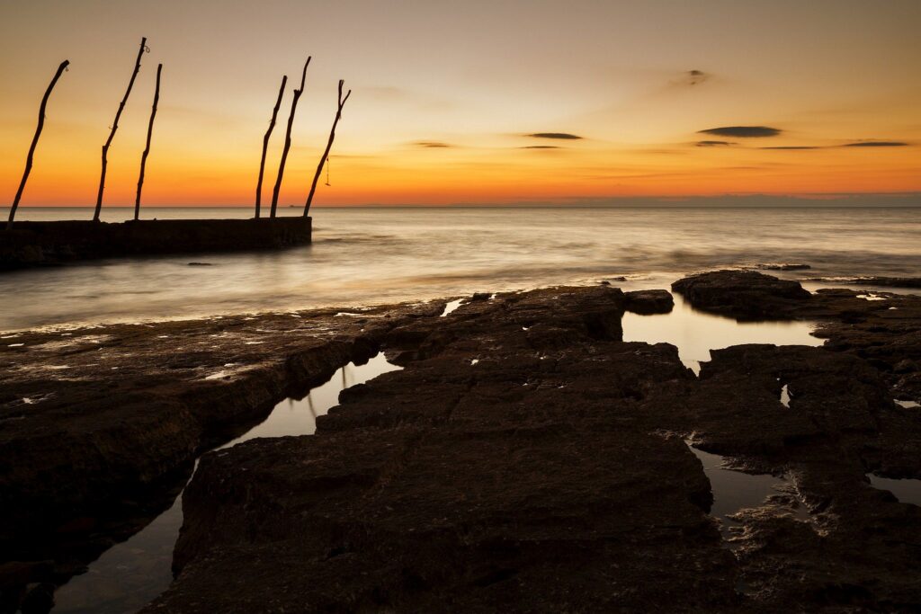 Sunset at basanija, near Savudrija, Istria Coast, Croatia.