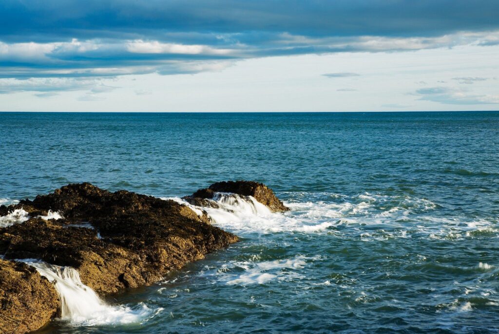 Evening at Portlethen, near Aberdeen, Scotland.