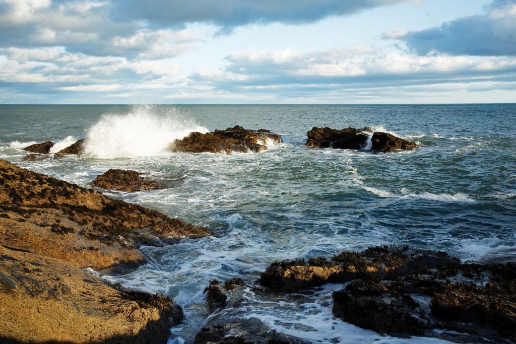 Evening at Portlethen, near Aberdeen, Scotland.