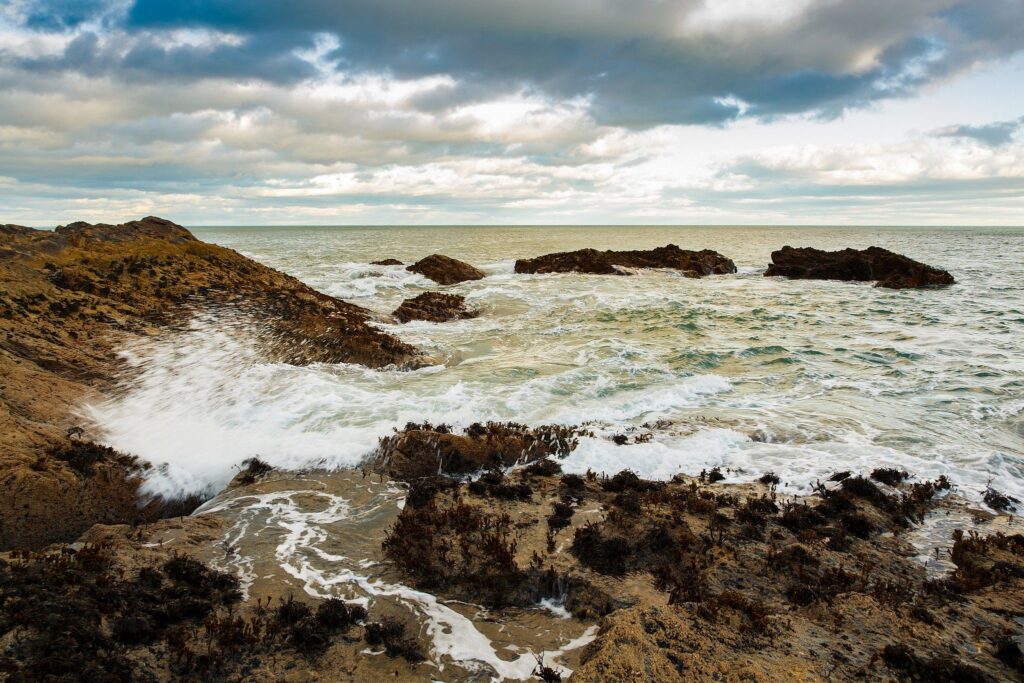 Evening at Portlethen, near Aberdeen, Scotland.