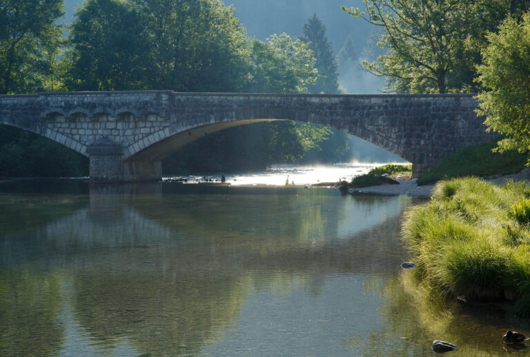 Morning at Lake Bohinj in Slovenia