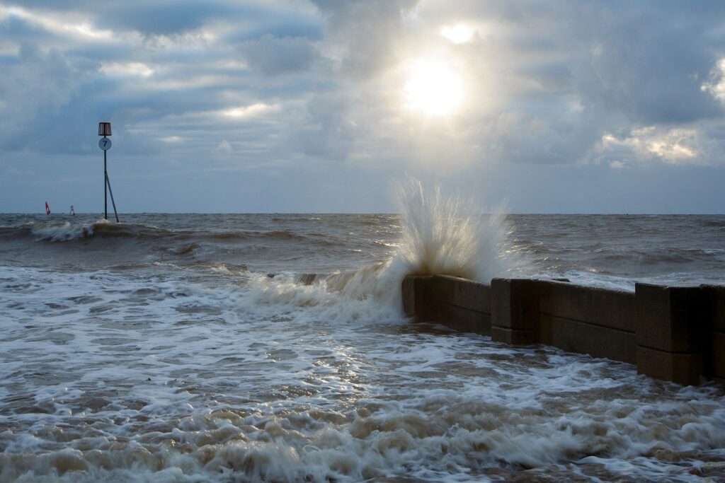 Hunstanton beach, West Norfolk, England.