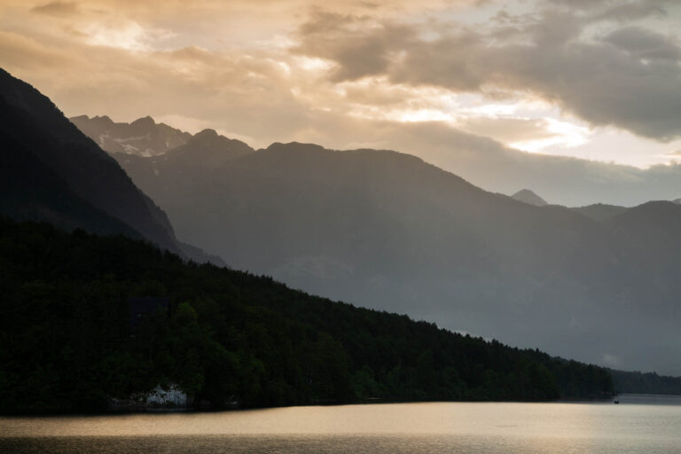 Lake Bohinj sunset