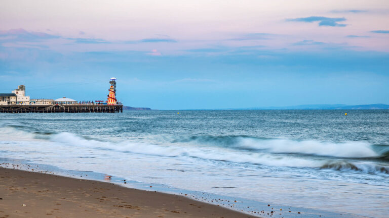 Bournemouth Beach and Pier, Dorset, England