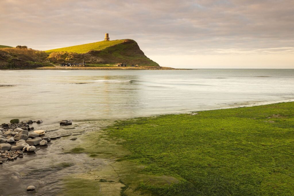 The beautiful coastal landscape at Kimmeridge bay in Dorset. This is one of the many wonders to be found on the Jurassic coast, an UNESCO world heritage site.