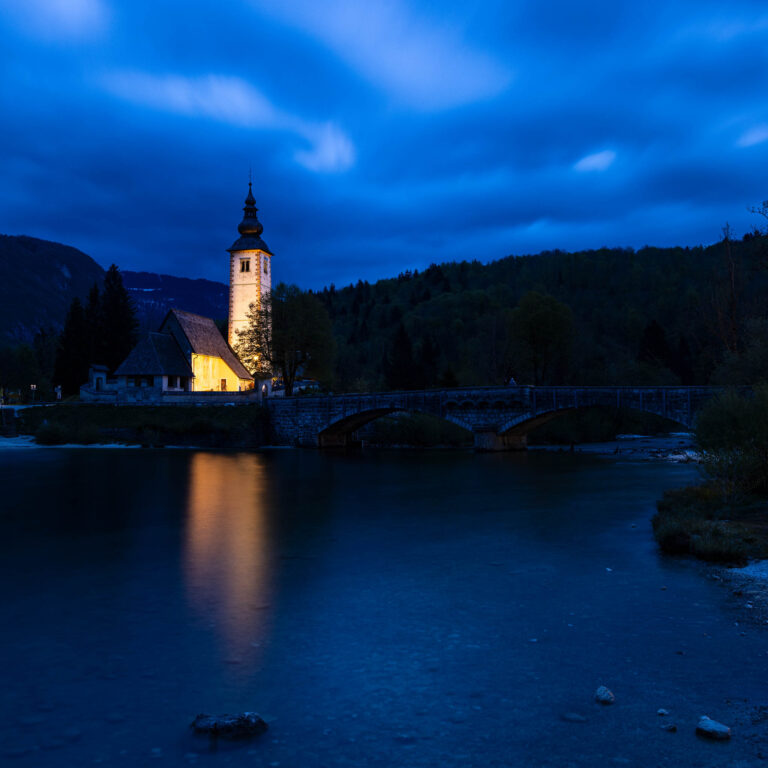 Dusk over Lake Bohinj