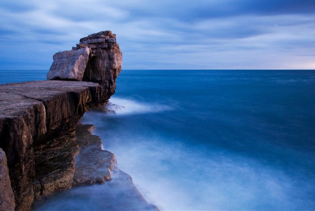 Pulpit rock at Portland Bill, near Weymouth, Jurassic Coast, Dorset, England.