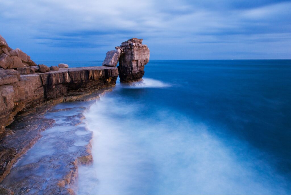 Pulpit rock at Portland Bill, near Weymouth, Jurassic Coast, Dorset, England.