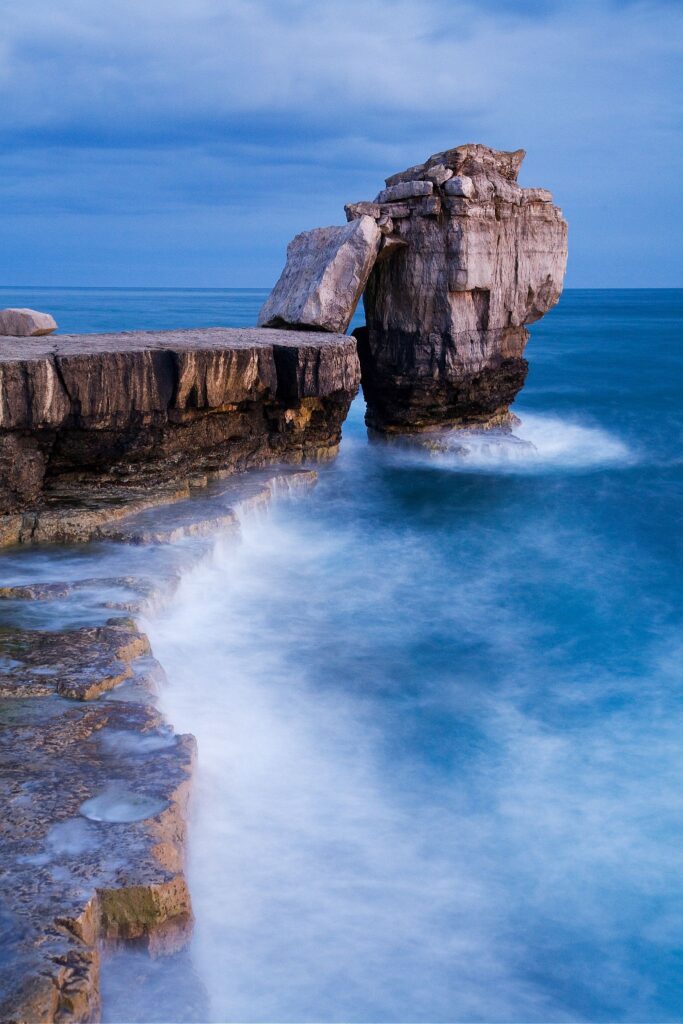 Pulpit rock at Portland Bill, near Weymouth, Jurassic Coast, Dorset, England.