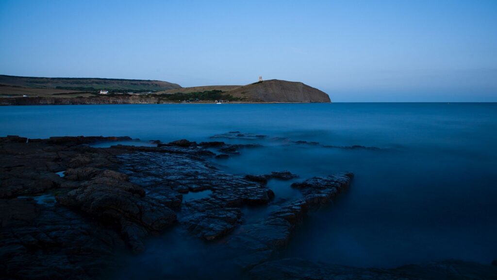 The beautiful coastal landscape at Kimmeridge bay in Dorset. This is one of the many wonders to be found on the Jurassic coast, an UNESCO world heritage site.