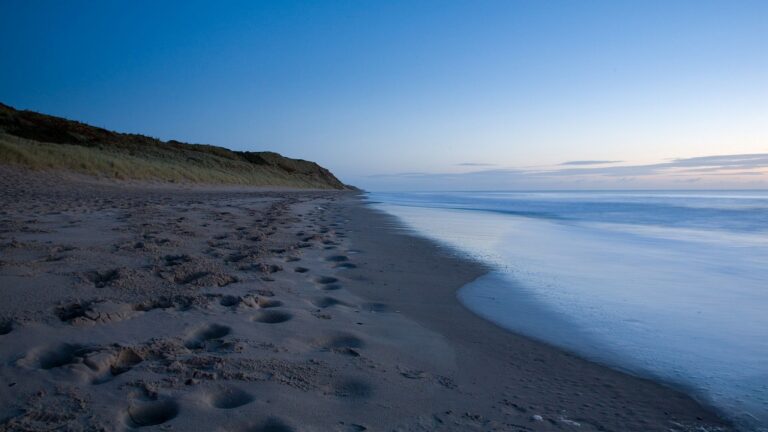 Blackwater beach at dawn, County Wexford, Ireland.