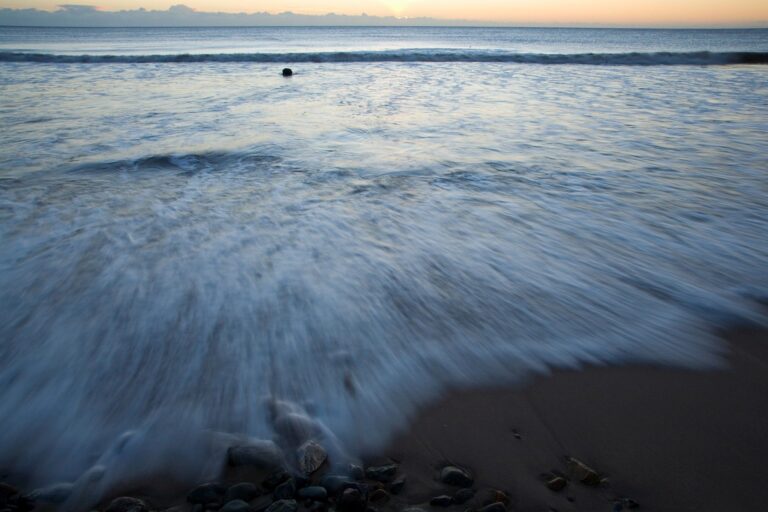 Ballynaclash beach at dawn, Blackwater, County Wexford, Ireland.