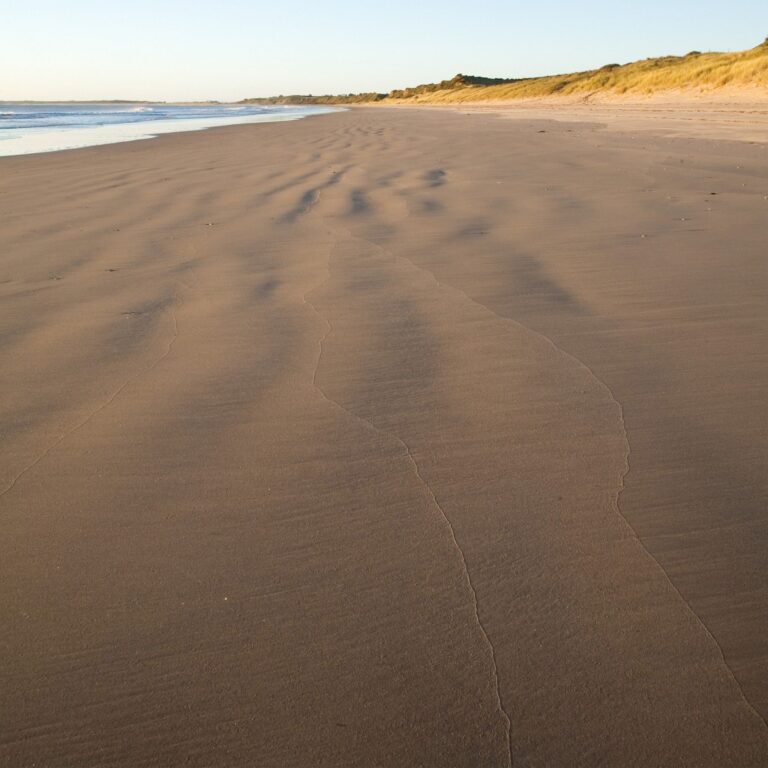 Ballynaclash beach at dawn, Blackwater, County Wexford, Ireland.