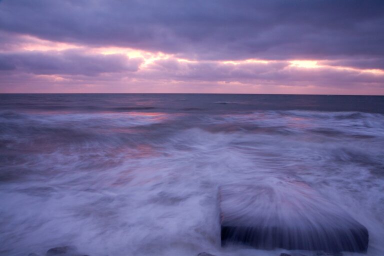 Ballyconnigar Strand at dawn, Blackwater, County Wexford, Ireland.