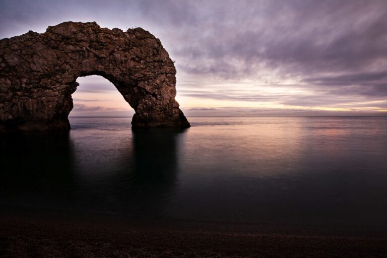 Durdle Door in the evening