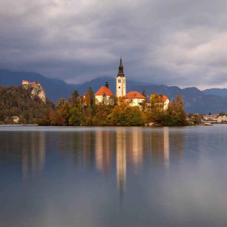 Autumn colours at Lake Bled