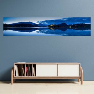 Lake Bled panorama print mockup