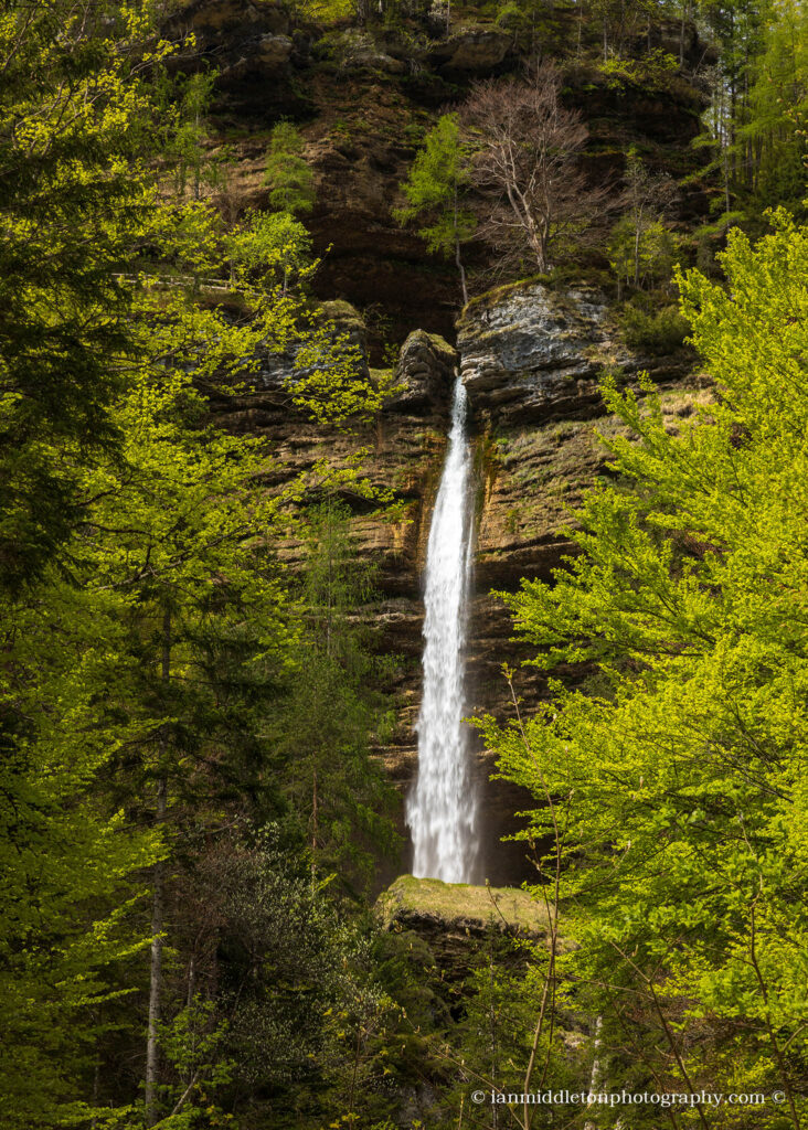 Pericnik Waterfall in the Vrata Valley, Julian Alps, Slovenia.