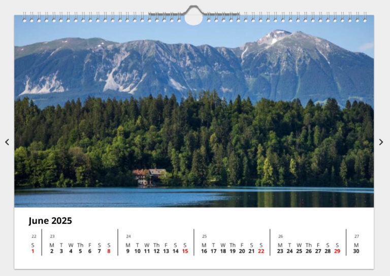 Bled Calendar - June 2025