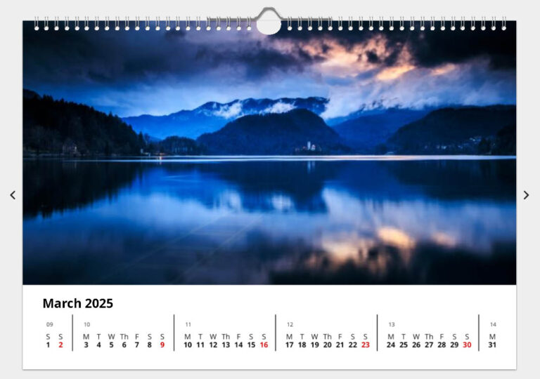 Bled Calendar - March 2025