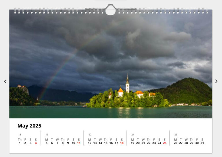 Bled Calendar - May 2025