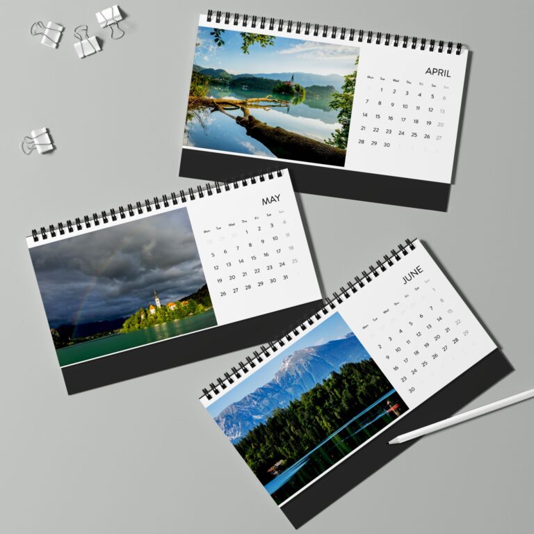 Lake Bled Desk Calendar 2025