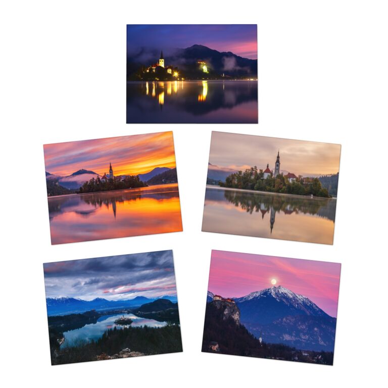 Lake Bled Greeting Card Pack of 5