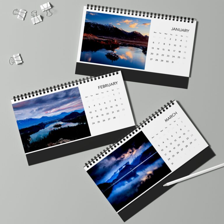 Lake Bled Desk Calendar 2025