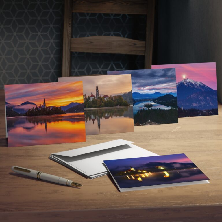 Lake Bled Greeting Card Pack of 5