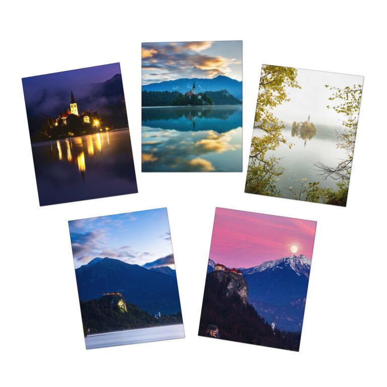 Lake Bled Greeting Card Pack of 5