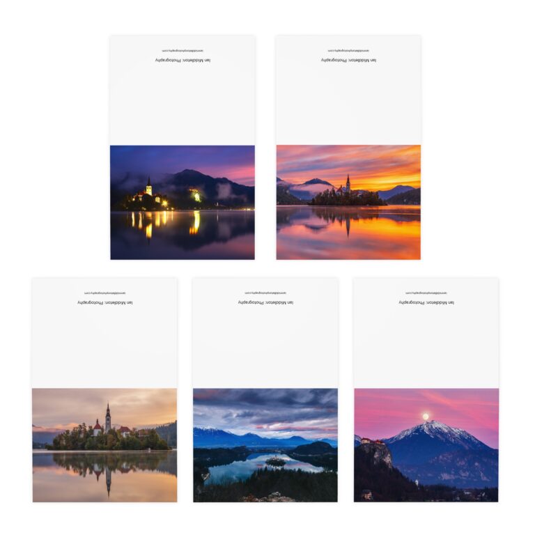 Lake Bled Greeting Card Pack of 5