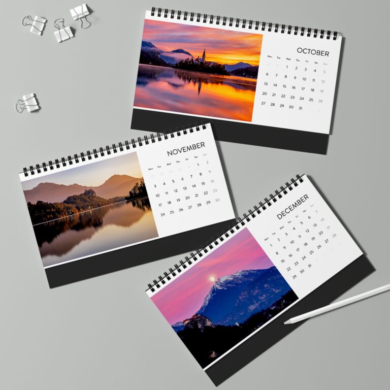 Lake Bled Desk Calendar 2025