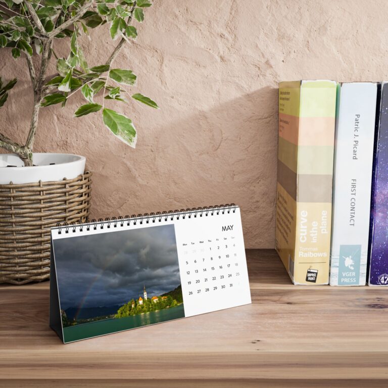 Lake Bled Desk Calendar 2025