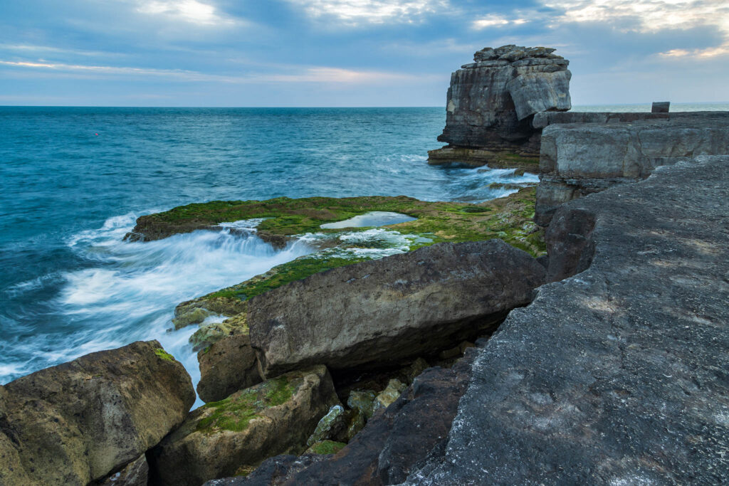 Pulpit rock at Portland Bill, near Weymouth, Jurassic Coast, Dorset, England.