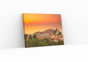 Canvas print example of Piran at Sunset