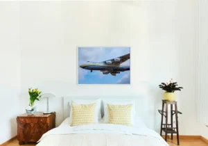 Antonov Airlines AN-124 cargo plane canvas print on bedroom wall