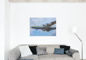 Antonov Airlines AN-124 cargo plane canvas print on bedroom wall