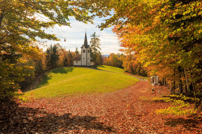 Church of Saint Primus in Autumn
