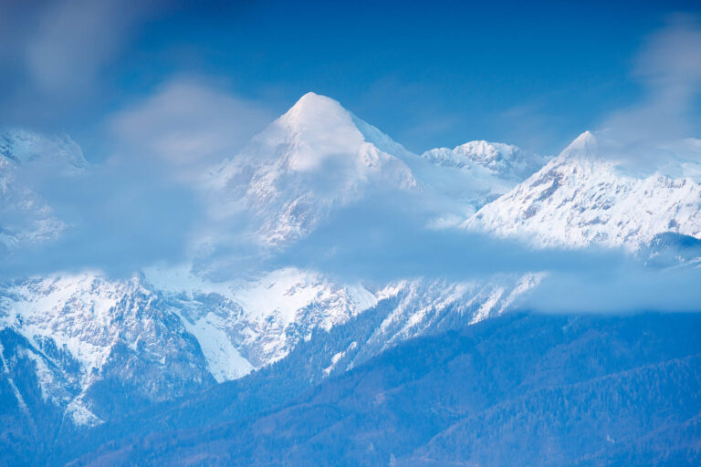 Mt Grintovec, the highest peak in the Kamnik Alps, Slovenia.