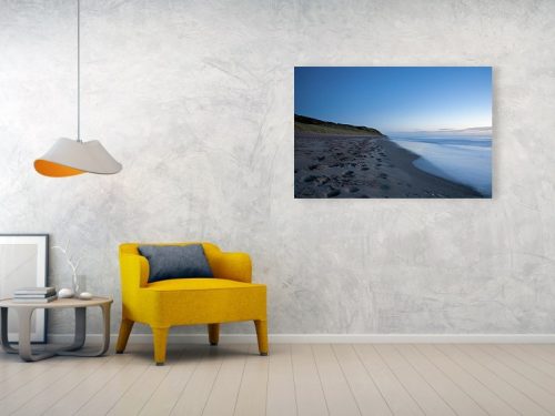 Acrylic print example of Ballynaclash Beach at dawn in Ireland.